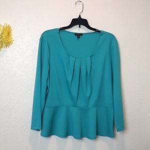 Turquoise Peplum top